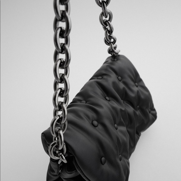 NWT Zara Quilted Maxi Crossbody Bag - Picture 8 of 16